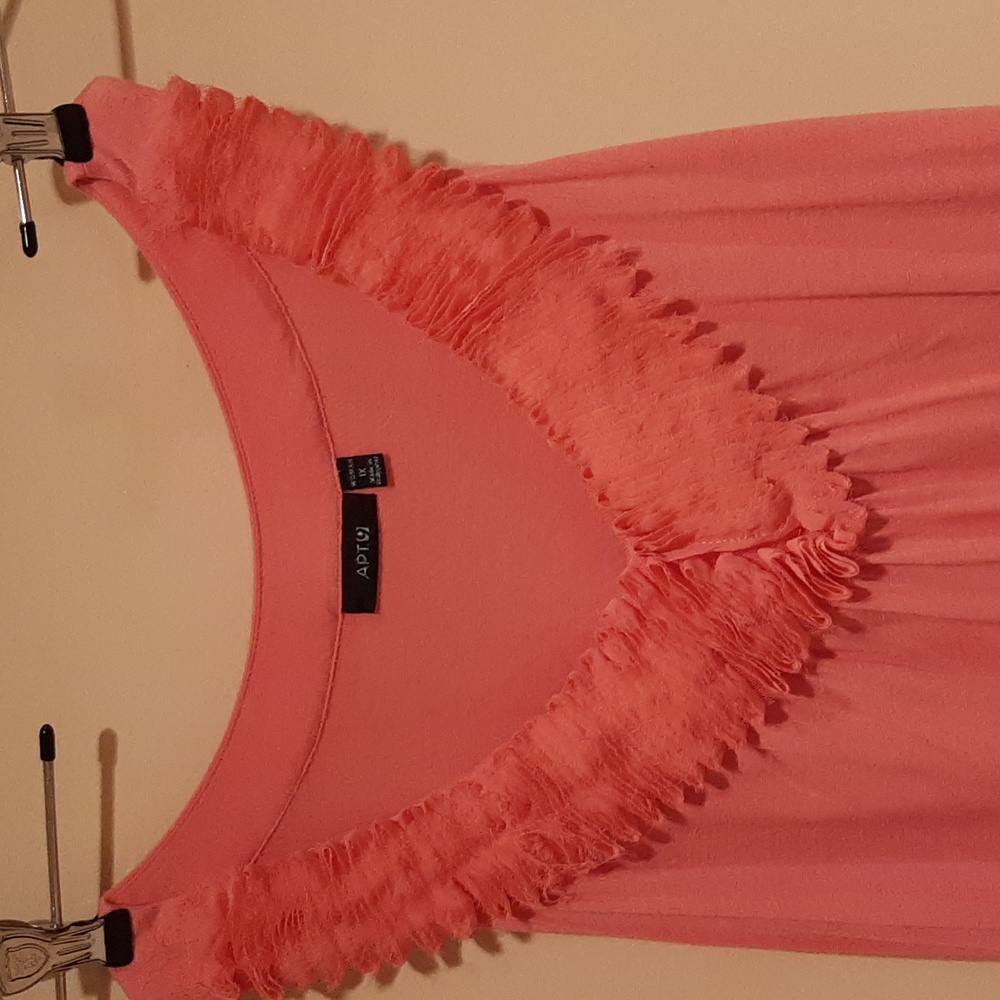 Apt 9 Coral Color Sleeveless Top Size 1X
